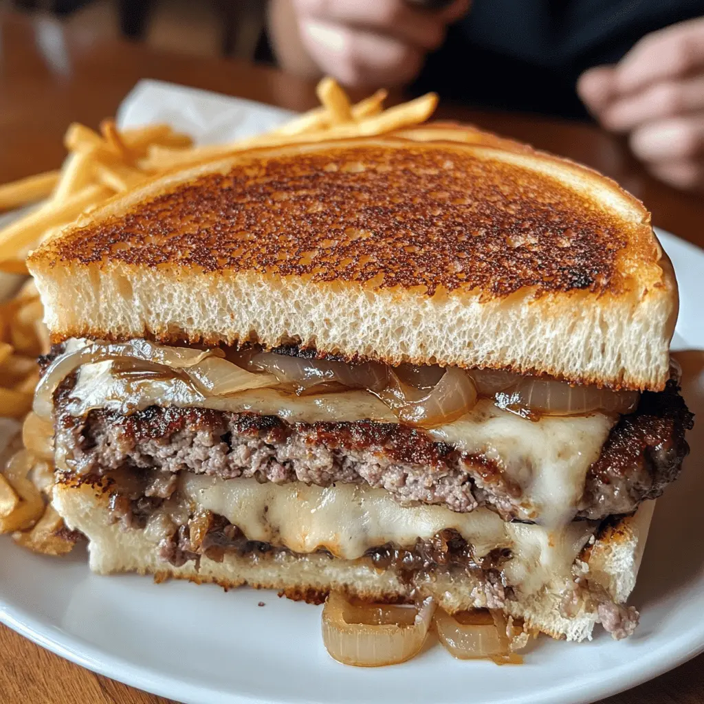 Get ready to taste the best patty melts ever! This recipe combines juicy beef patties with melty cheese and sweet caramelized onions on toasted bread. Perfect for a quick weeknight dinner or a weekend treat, these patty melts are sure to impress your family and friends. Save this recipe now for a delicious meal anytime!