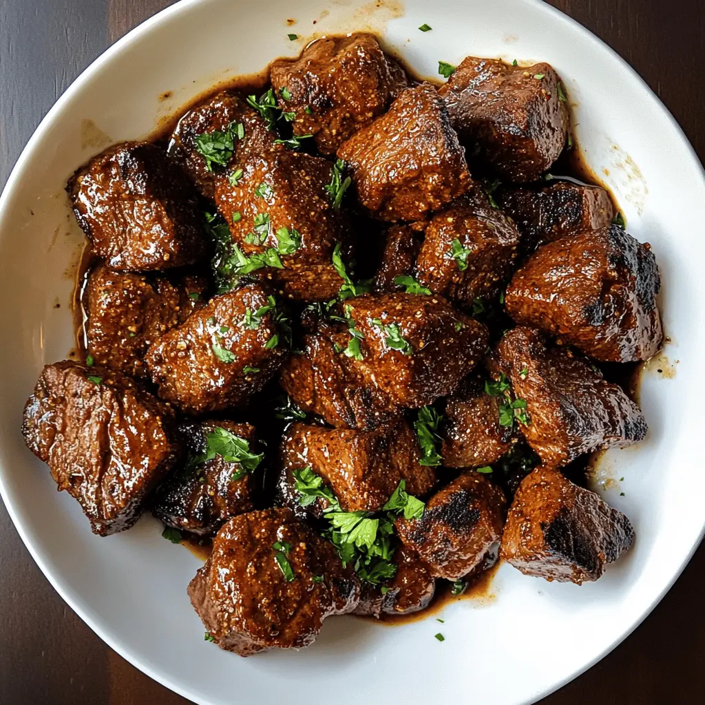 Taste the bold flavors of Cajun Garlic Butter Steak Bites! Juicy steak pieces seared to perfection and tossed in a rich garlic butter sauce with a kick. Perfect for quick dinners, game nights, or impressing guests! Save this recipe to create a mouthwatering dish everyone will love!