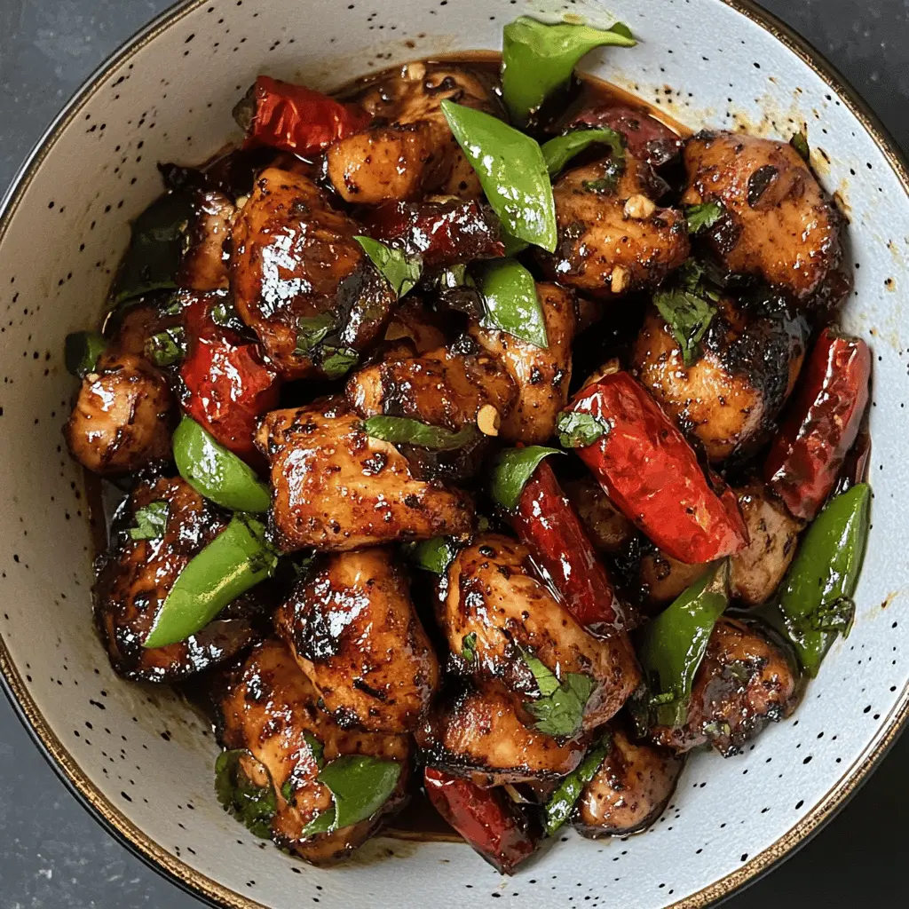 This quick and flavorful Black Pepper Chicken is perfect for busy weeknights! Made with tender chicken pieces tossed in a spicy yet savory black pepper sauce, this dish brings delicious Asian-inspired flavors to your dinner table. Perfect for serving over rice or noodles. Save this recipe to wow your family at your next meal!