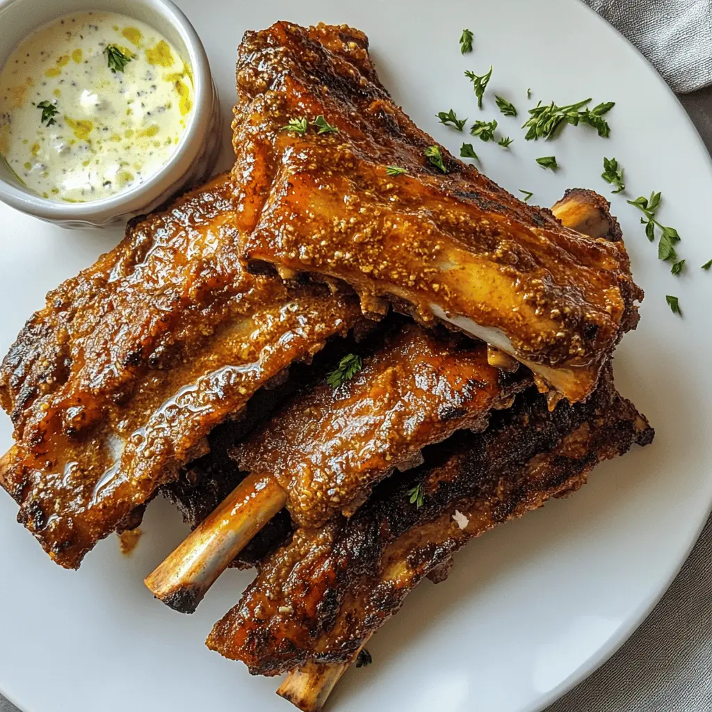 Transform your dinner with this Easy Greek Ribs Recipe! These tender ribs are first baked to perfection and then grilled for that irresistible char. Flavored with fragrant herbs and zesty lemon, they bring a taste of Greece to your table. Perfect for family gatherings or weekend barbecues, save this recipe for a satisfying and delicious meal!