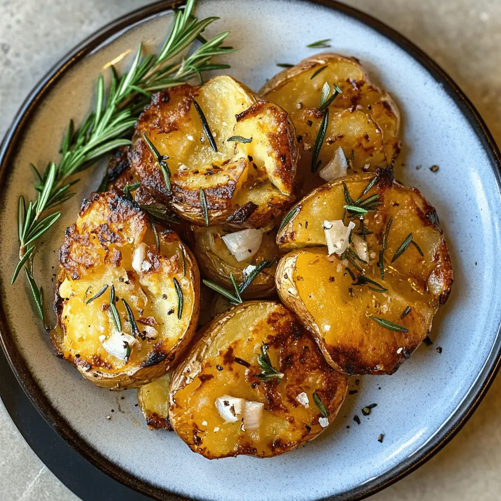 Transform your BBQ nights with these Grilled Garlic Rosemary Smashed Potatoes! Fluffy and crispy, these potatoes are infused with aromatic garlic and fresh rosemary, making them a perfect side for any meal. Fire up the grill and save this recipe for your next cookout or family gathering! You won’t want to miss out on these savory bites.