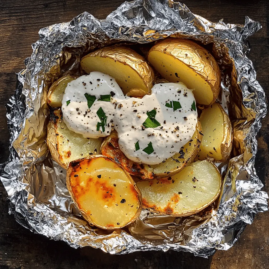 These easy Grilled Potatoes in Foil are perfect for a summer BBQ! Packed with flavor, these potato packets are seasoned to perfection and grilled until tender. Ideal for camping trips or backyard gatherings, they make a delicious side dish that everyone will love. Save this recipe for your next cookout and impress your guests with these flavorful potato delights!