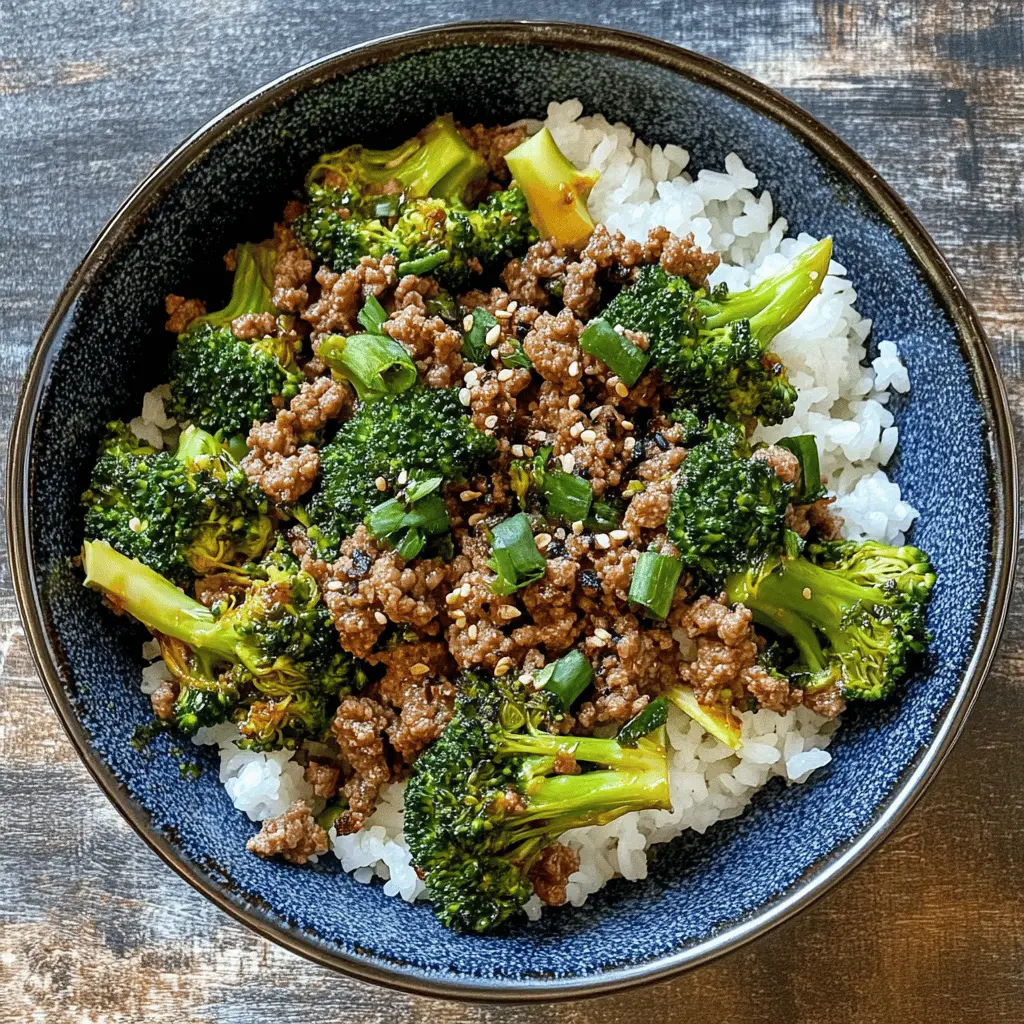 This Ground Beef and Broccoli recipe is a quick and delicious meal option for busy weeknights! With tender beef, crisp broccoli, and a flavorful sauce, it's packed with protein and veggies. Perfect served over rice or noodles. Save this pin to try it out on your next family dinner or meal prep day!