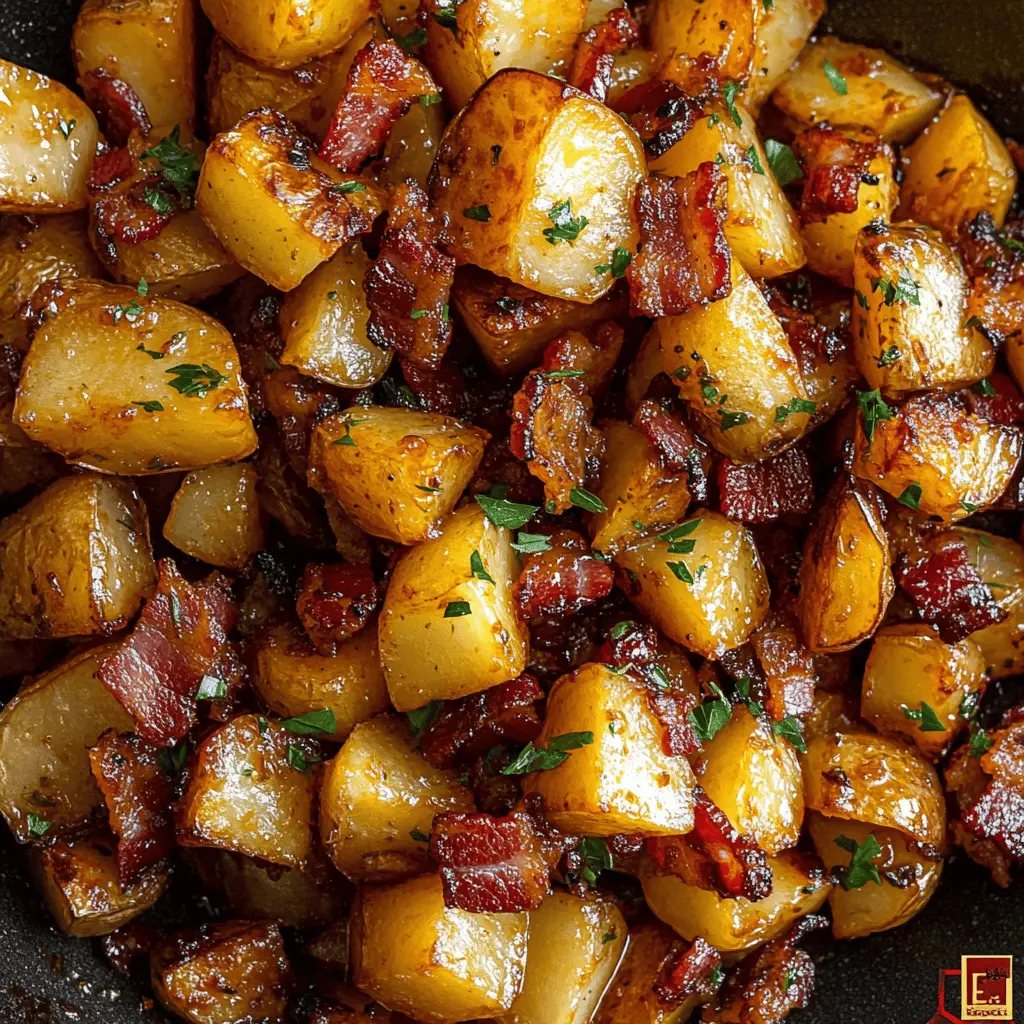 Sweet, savory, and irresistibly crispy, these Honey Bacon Roasted Potatoes are perfect for any meal! With crunchy bacon and a hint of honey, they bring a delightful twist to your classic potato dish. Ideal for gatherings or a cozy family dinner. Save this recipe to impress your guests and enjoy delicious flavors at home!