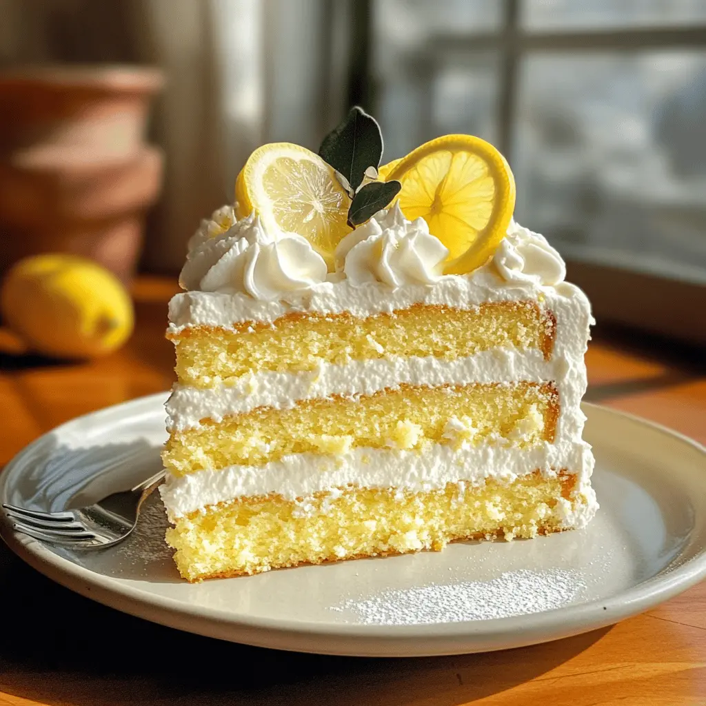 Brighten your dessert table with this Italian Lemon Cream Cake! Bursting with tangy lemon flavor and a velvety cream filling, it’s perfect for any celebration. This stunning cake is not only delicious but also a show-stopper for gatherings. Save this recipe now and impress your family and friends at your next occasion!
