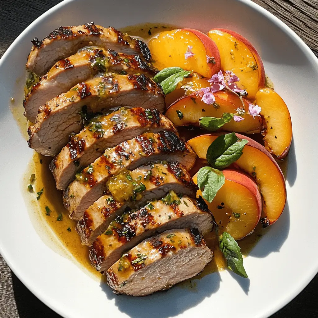 Juicy pork tenderloin meets sweet peaches in this delightful dish! Grilled to perfection, this recipe features a tangy marinade that enhances the natural flavors of both the meat and the fruit. Perfect for summer cookouts or family dinners, save this peach grilled pork tenderloin recipe to impress your guests with a deliciously easy meal!