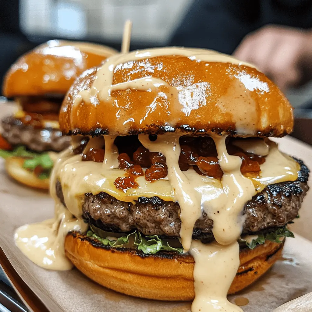 Get ready to enjoy the ultimate burger experience! These smash burgers are perfectly crispy on the outside and juicy on the inside, topped with a mouthwatering baconnaise sauce that will take your taste buds to the next level. Perfect for dinner parties or a weekend treat, save this recipe for your next grilling adventure!