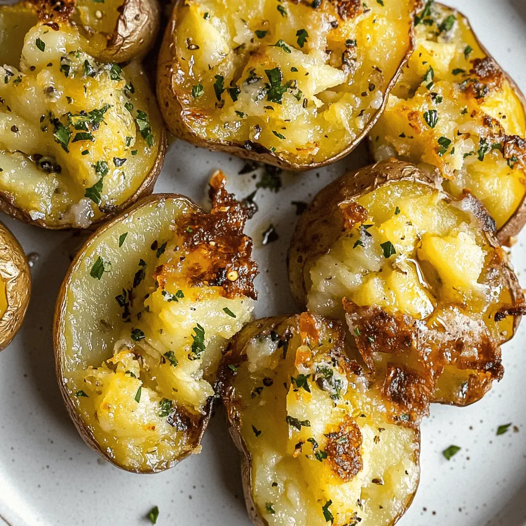 Crispy on the outside and fluffy on the inside, these smashed potatoes are a delightful twist on a classic side dish! Made with just a few simple ingredients, they're perfect for any meal. Whether it’s a weeknight dinner or a festive gathering, save this recipe for a crowd-pleasing hit that everyone will love!