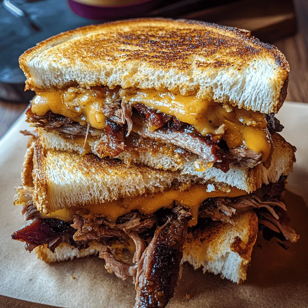 This smoked brisket grilled cheese is the ultimate comfort food! Imagine layers of rich, smoky brisket perfectly melted into gooey cheese on crispy bread. It’s a savory twist on the classic that makes any meal special. Save this recipe for your next gathering or cozy night in; it’s sure to impress!