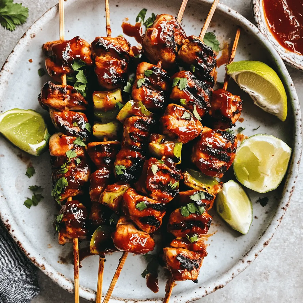 Get ready for the ultimate BBQ experience with these delicious chicken skewers! Made with tender chicken pieces marinated in a zesty blend of spices and grilled to perfection, this recipe is perfect for summer gatherings or weeknight dinners. Save this pin for a simple and tasty dish that everyone will love!