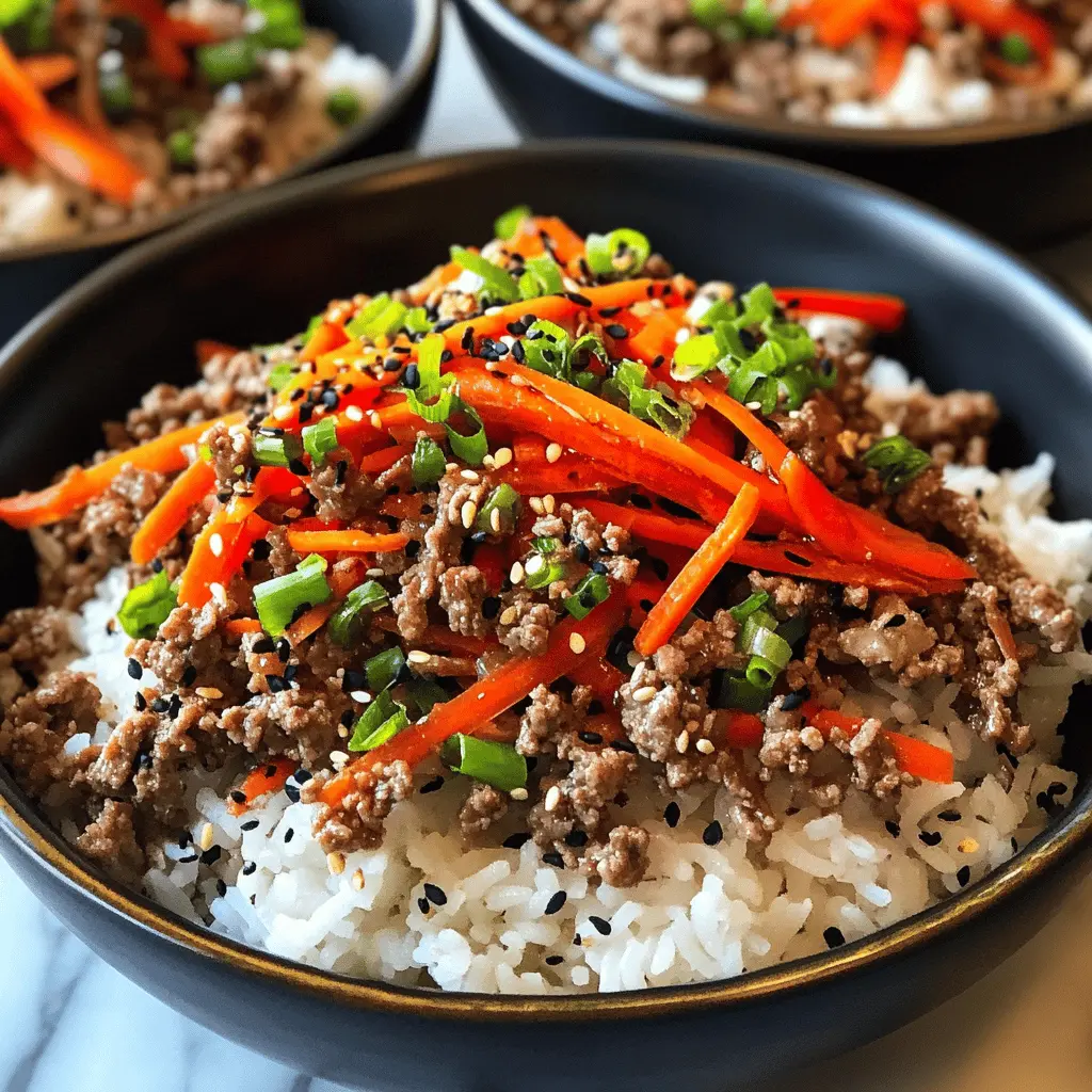 Easy Ground Beef Teriyaki Rice Bowls