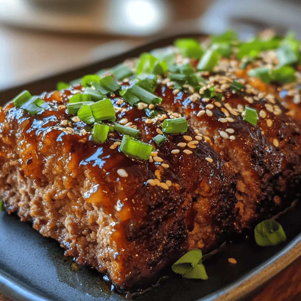 Easy Sweet and Spicy Korean BBQ Meatloaf Recipe