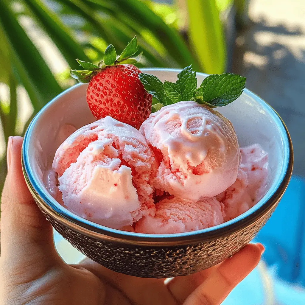 Easy Blender Strawberry Ice Cream Recipe