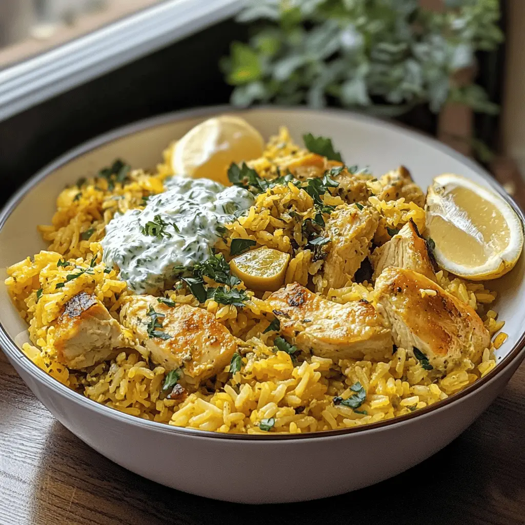 Easy Dump-and-Bake Chicken Tzatziki Rice