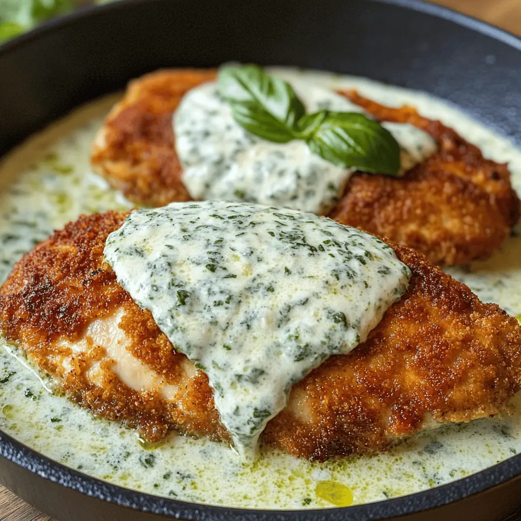 Easy Chicken in Creamy Basil Sauce
