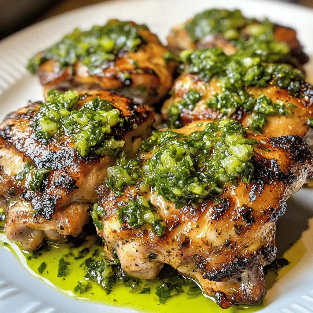 Easy Chimichurri Chicken Thighs Recipe