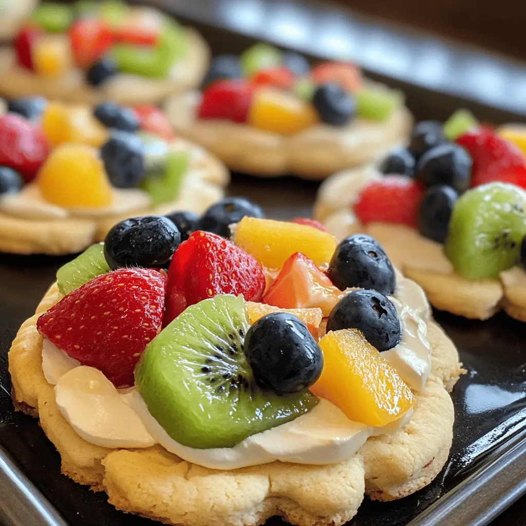 Easy Fruit Pizza Cookies Recipe