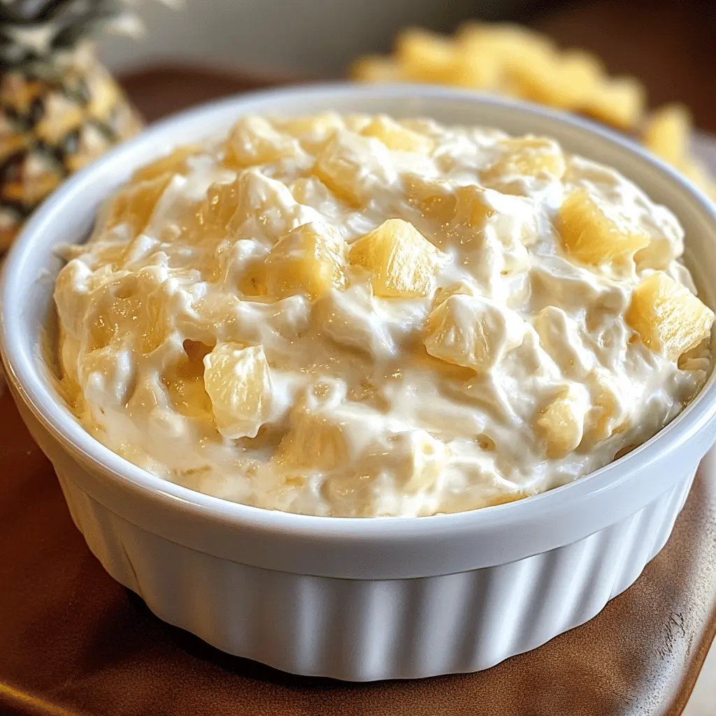 Easy Cheesecake Pineapple Dip Recipe
