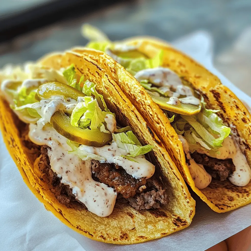 Easy Smash Burger Tacos Recipe for Dinner