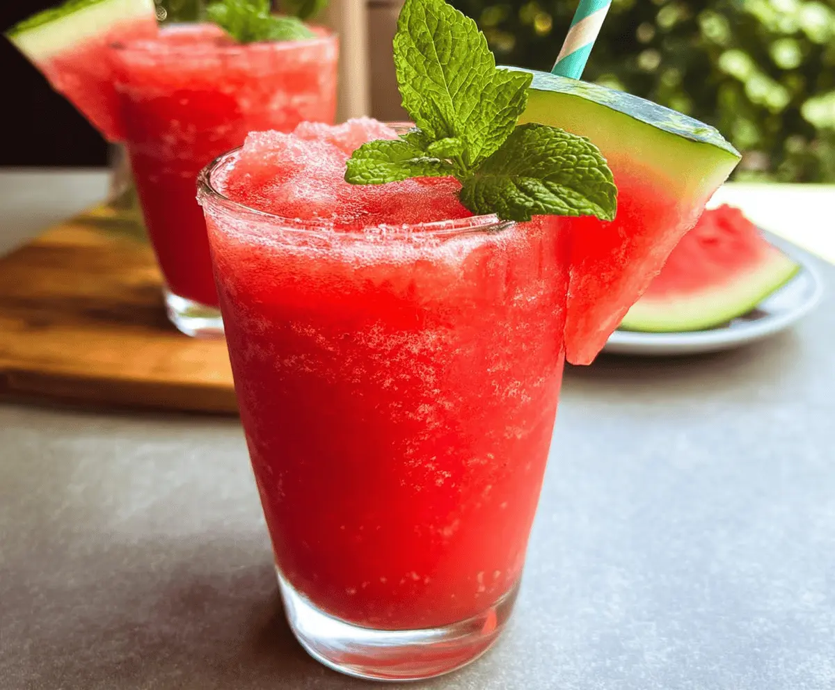 Easy Refreshing Watermelon Slush Recipe