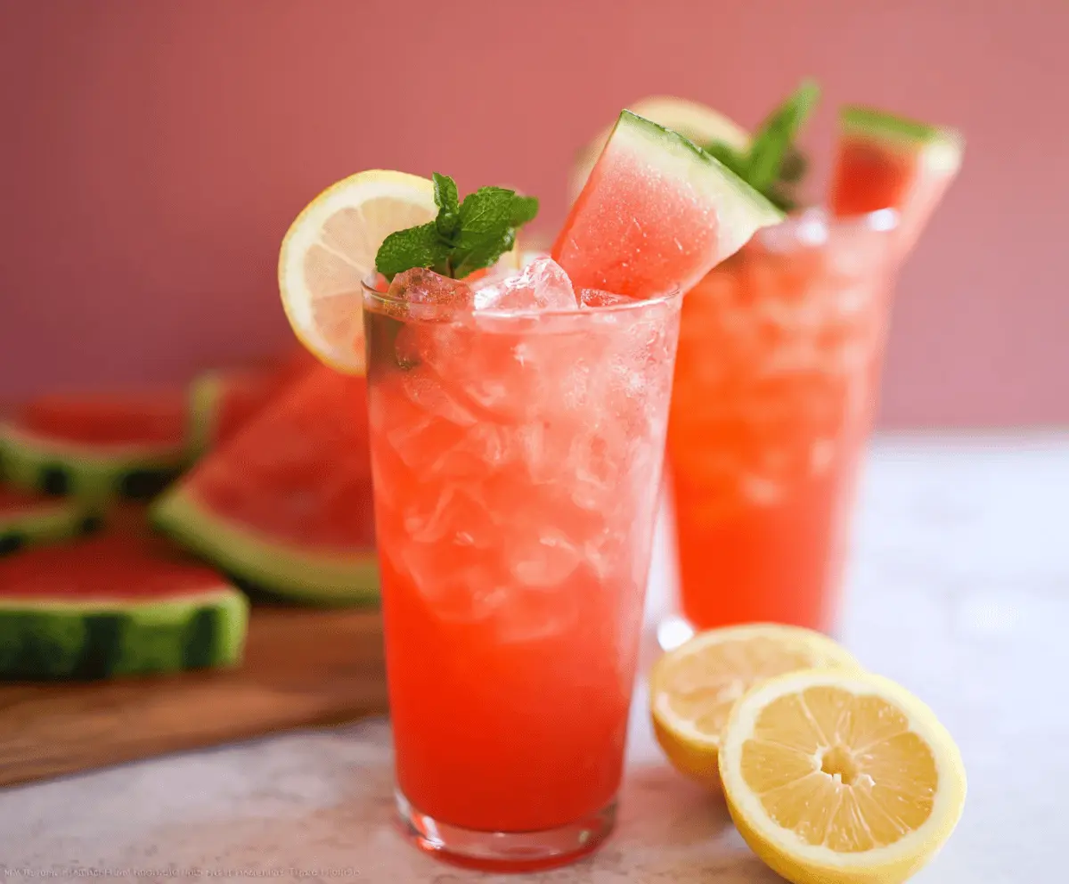 Easy Copycat Chick-fil-A Watermelon Mint Lemonade Recipe