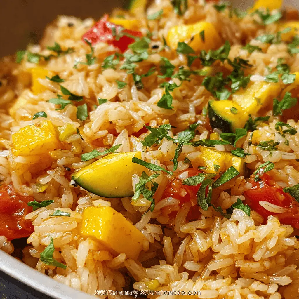 Easy Summer Squash Rice Recipe