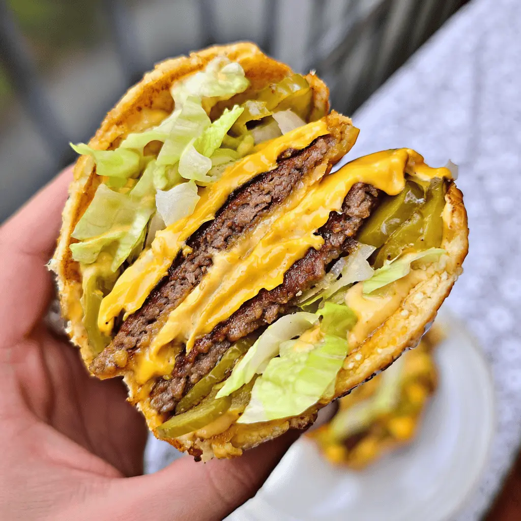 Easy Keto Big Mac Smash Burgers Recipe