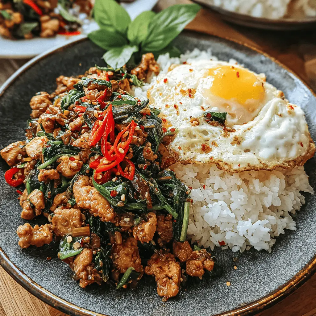Easy Thai Basil Chicken Recipe (Pad Krapow Gai)