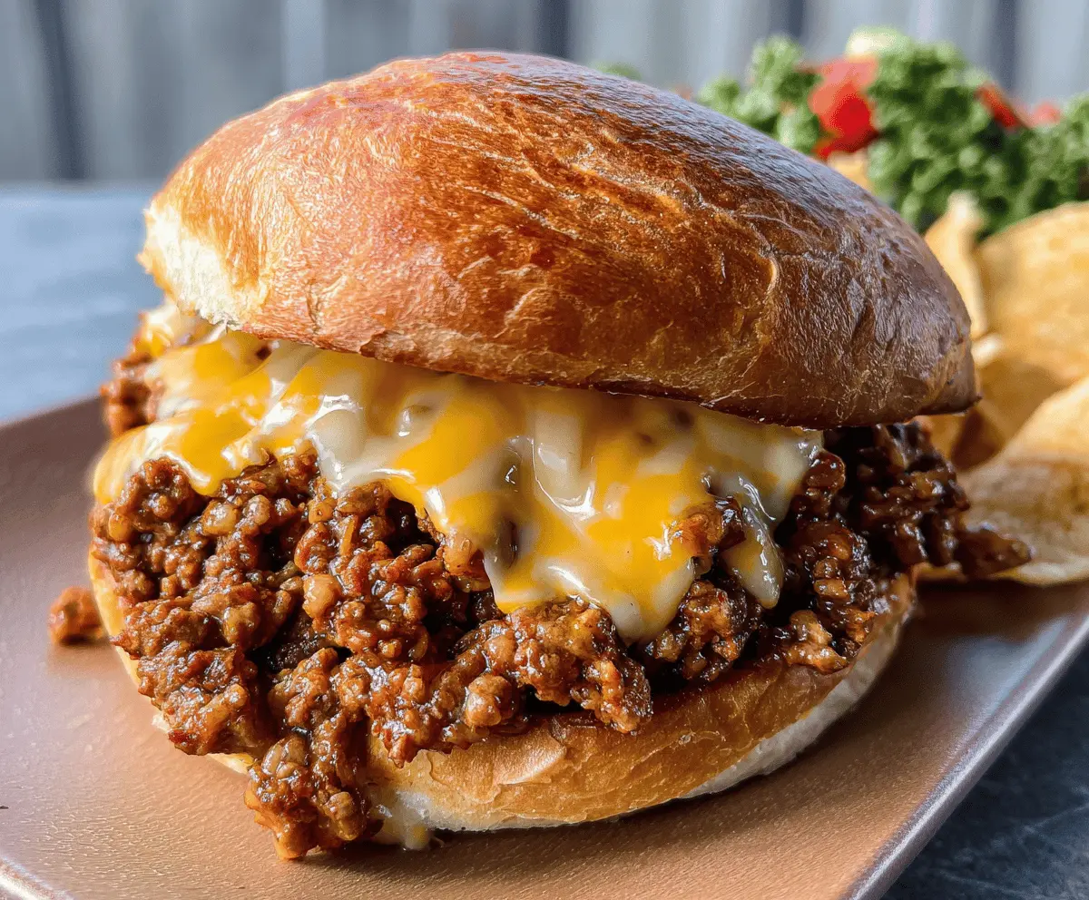 Easy Cheesy Beer Cheese Sloppy Joes Recipe