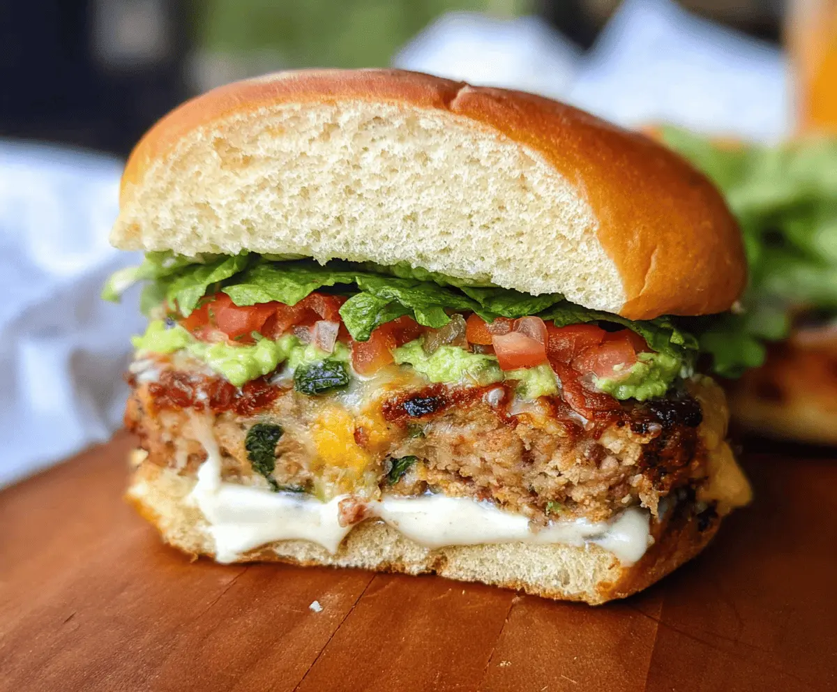 Easy Jalapeño Pepper Jack Chicken Burger Recipe