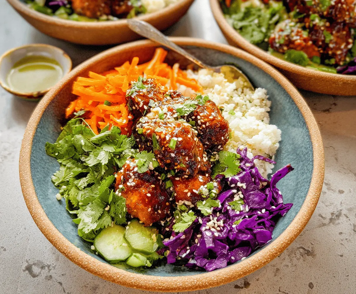 Easy Hot Honey Chicken Bowls Recipe