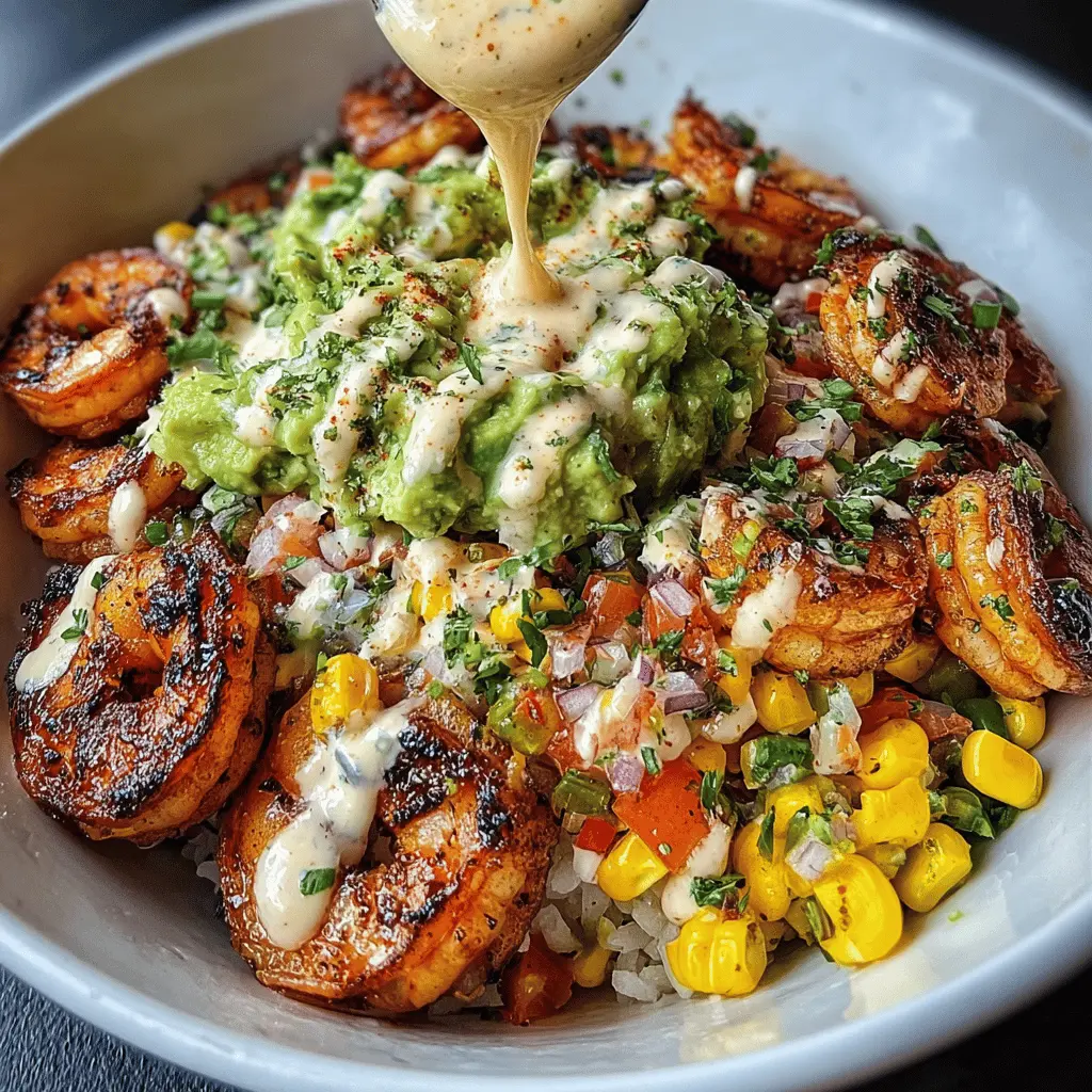 Easy Grilled Shrimp Bowl with Avocado and Corn Salsa