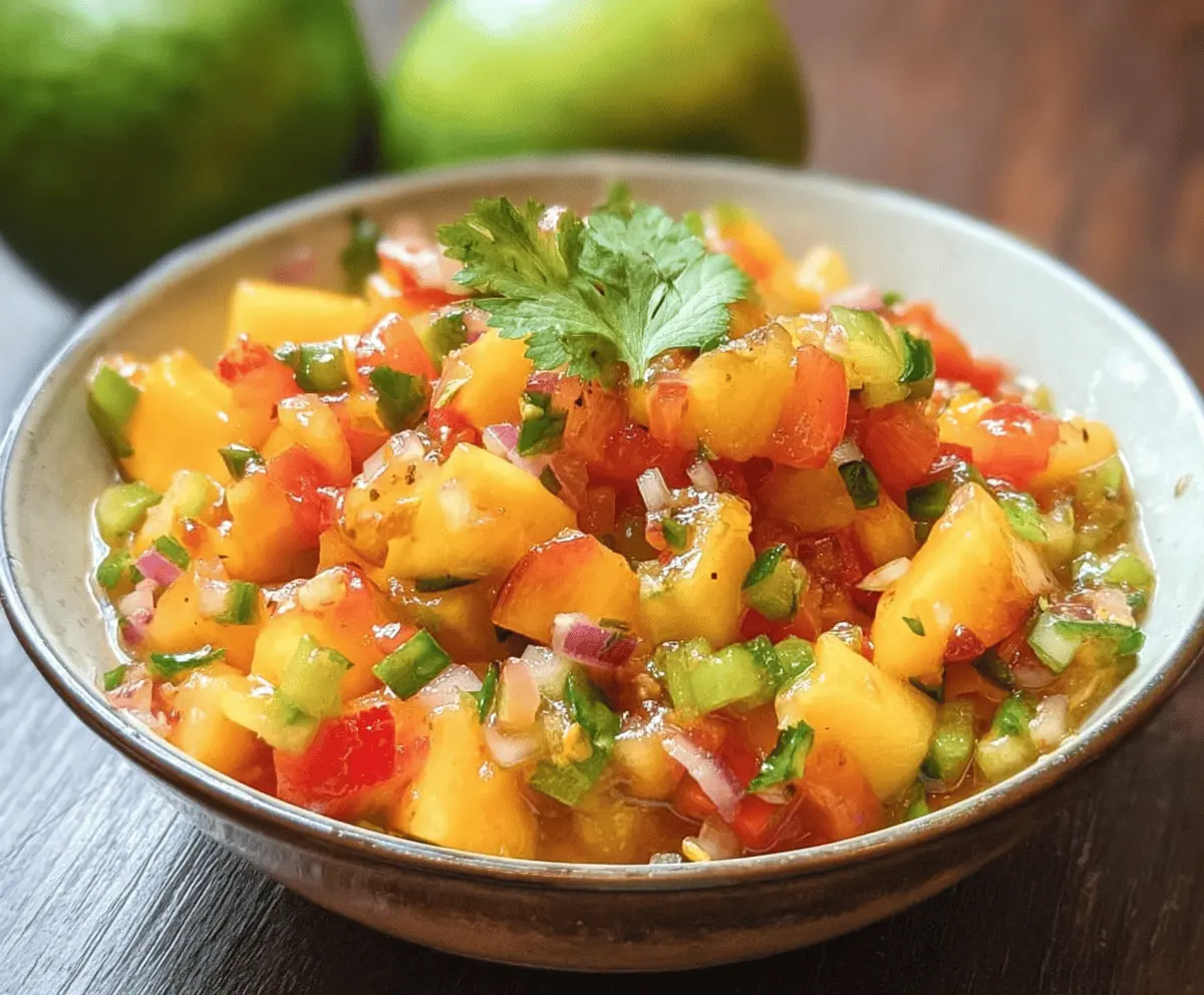Fresh Nectarine Salsa Recipe for Summer