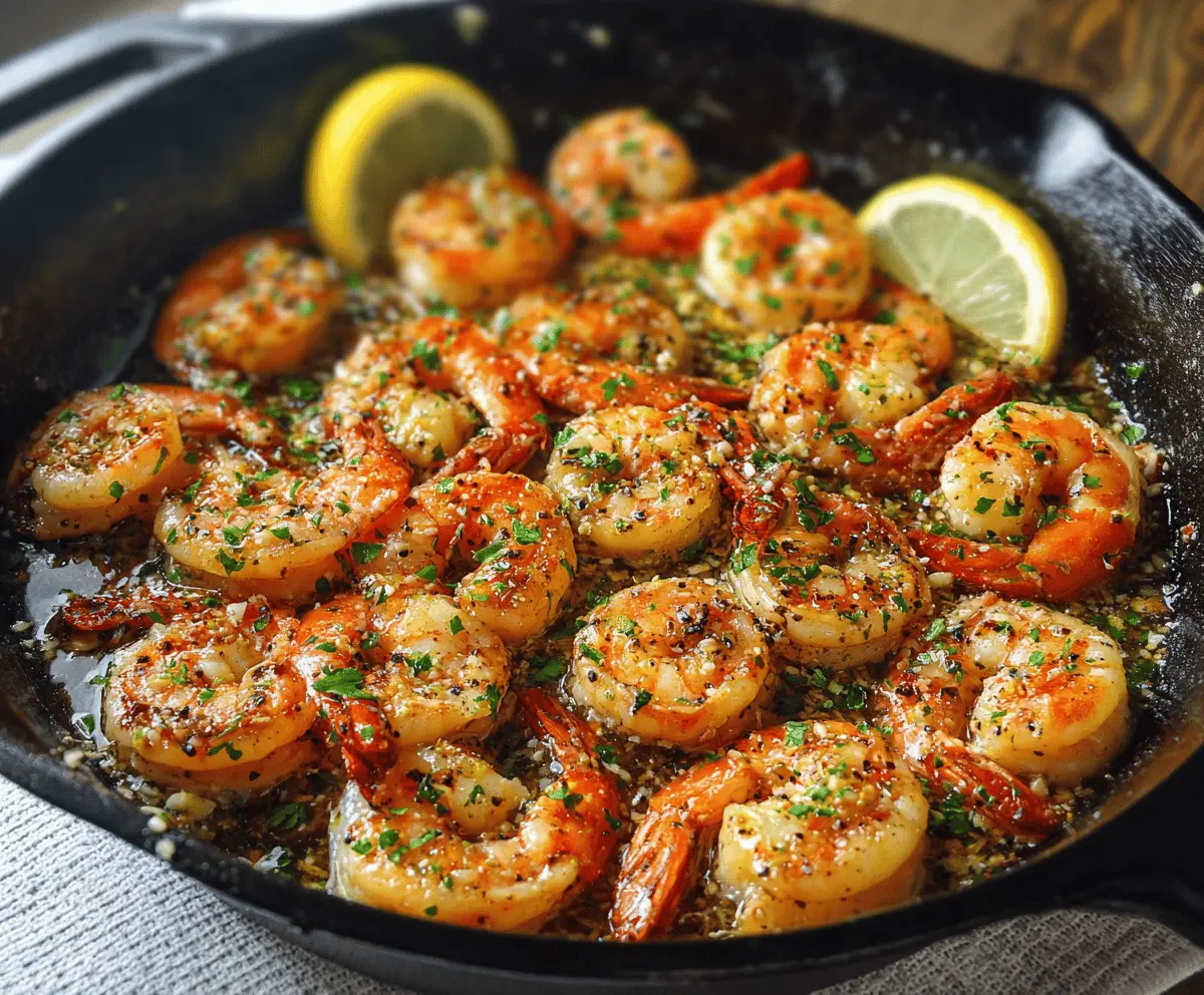 Garlic Butter Shrimp Skillet