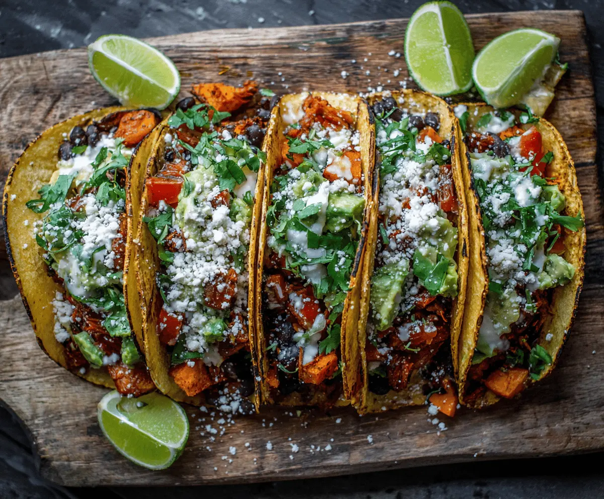 Sweet Potato and Black Bean Tacos