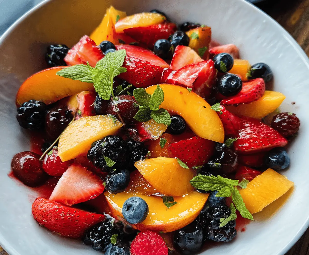 Fresh and Easy Summer Fruit Salad Recipe