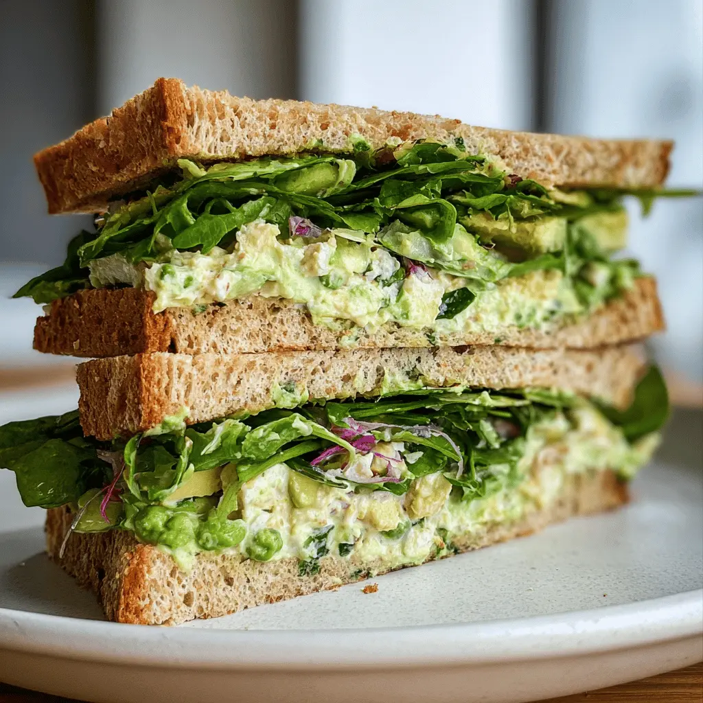 Healthy Green Goddess Salad Sandwich Recipe