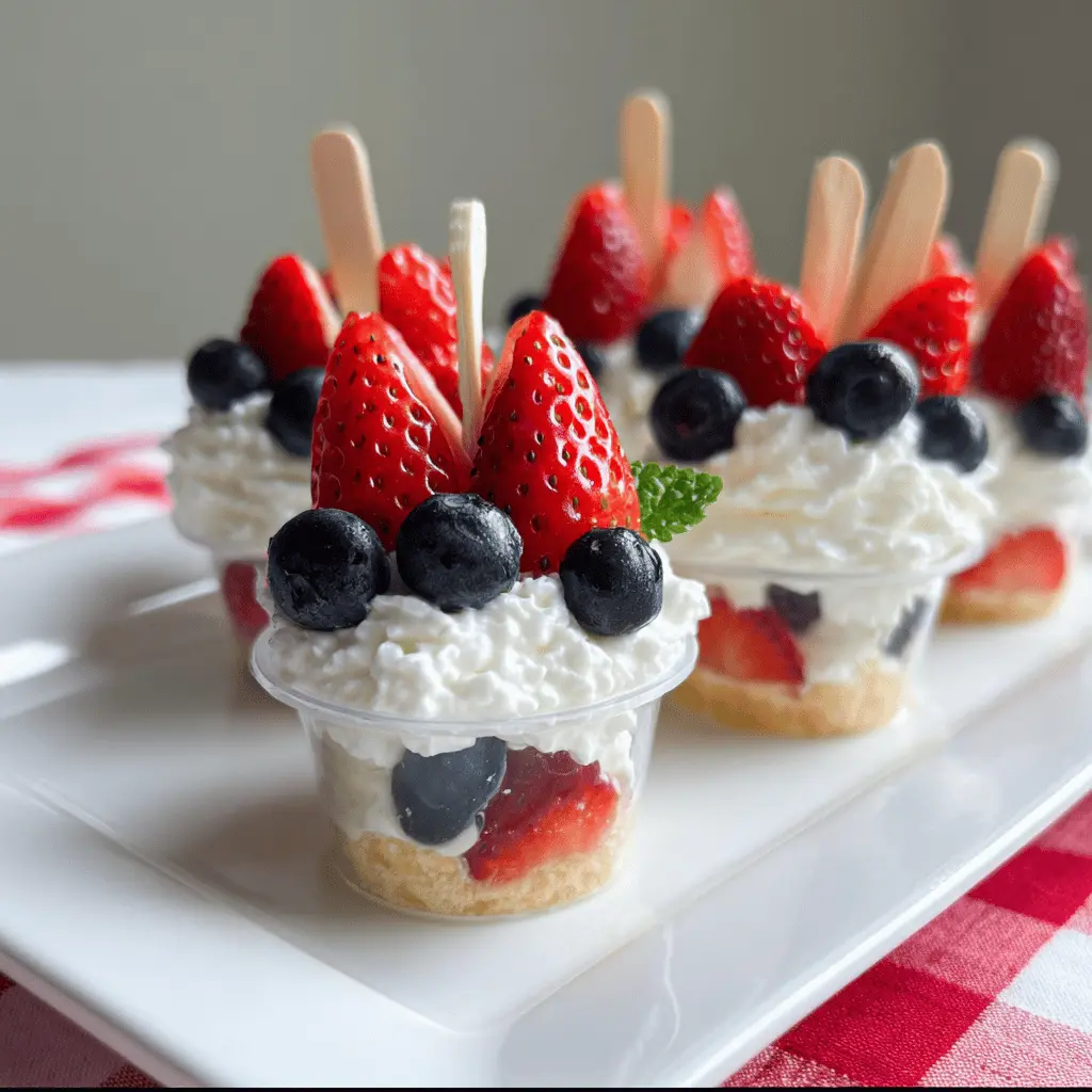 Mini Shortcake Cups for Easy Memorial Day Treats