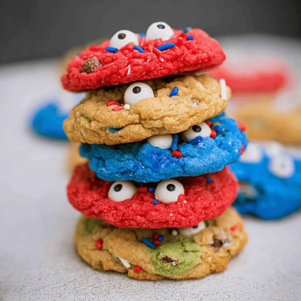 Easy 4th of July Monster Cookies Recipe