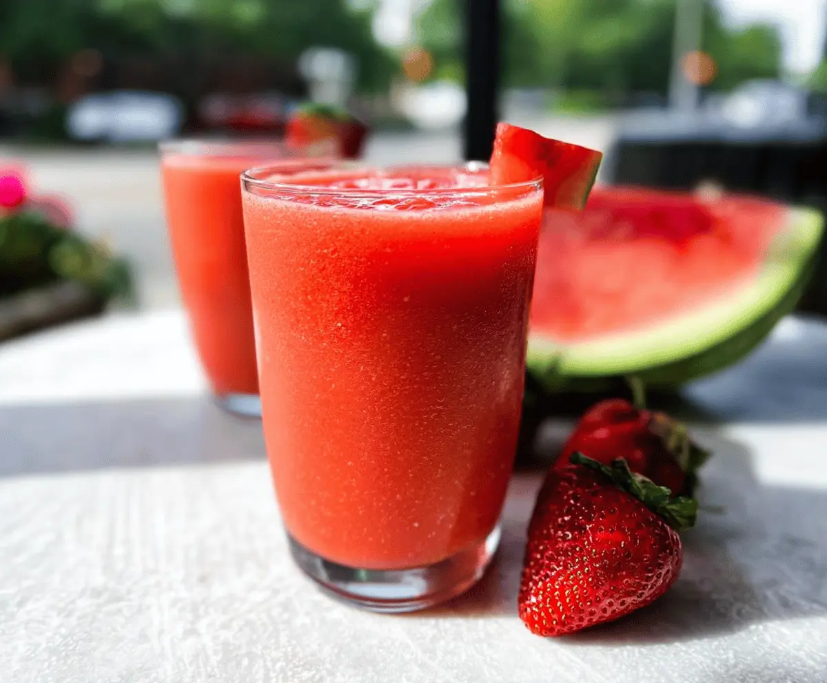 Refreshing Strawberry Watermelon Smoothie Recipe