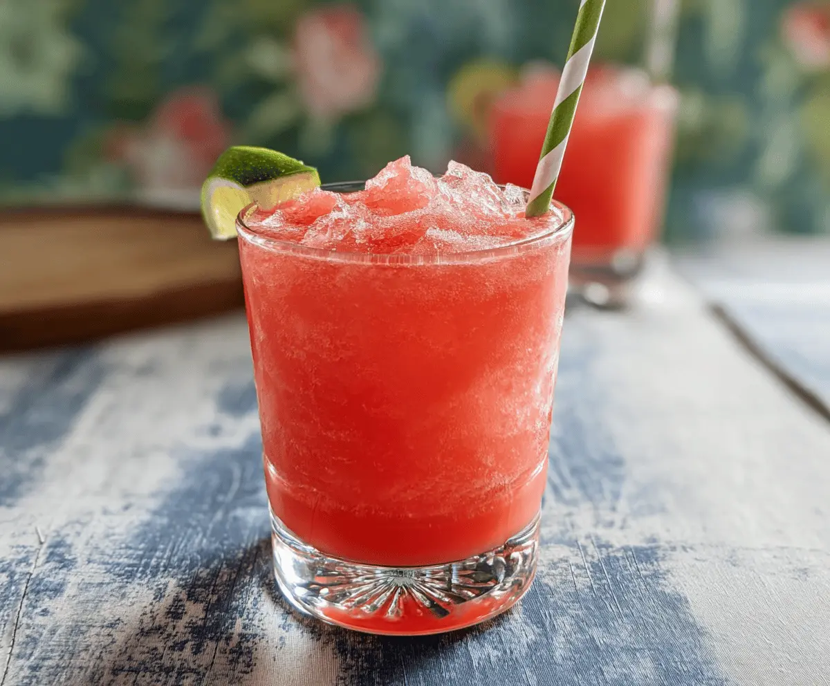 Easy Frozen Watermelon Daiquiri Recipe