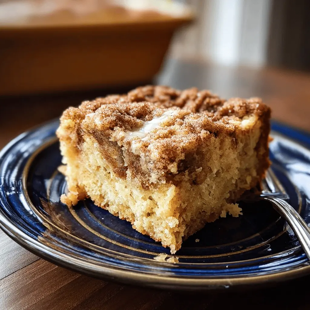 Easy Cinnamon Sugar Zucchini Coffee Cake Recipe