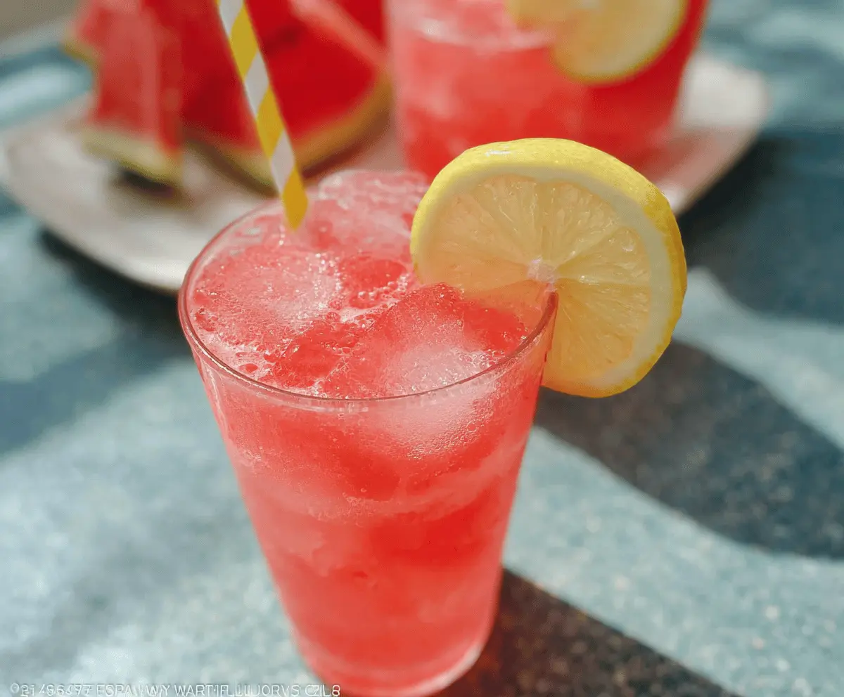 Refreshing Lemonade Watermelon Slushie Recipe