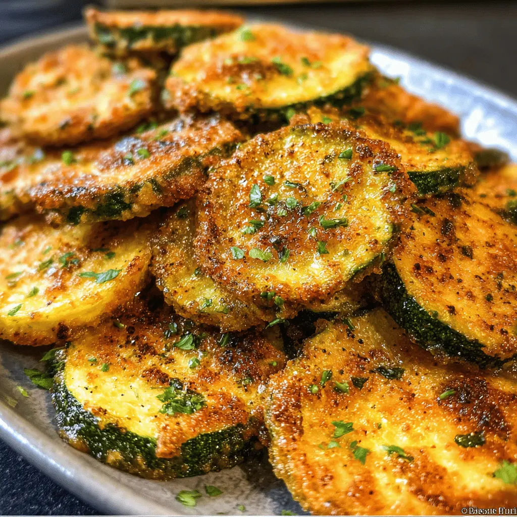 Crispy Pan Fried Zucchini Recipe