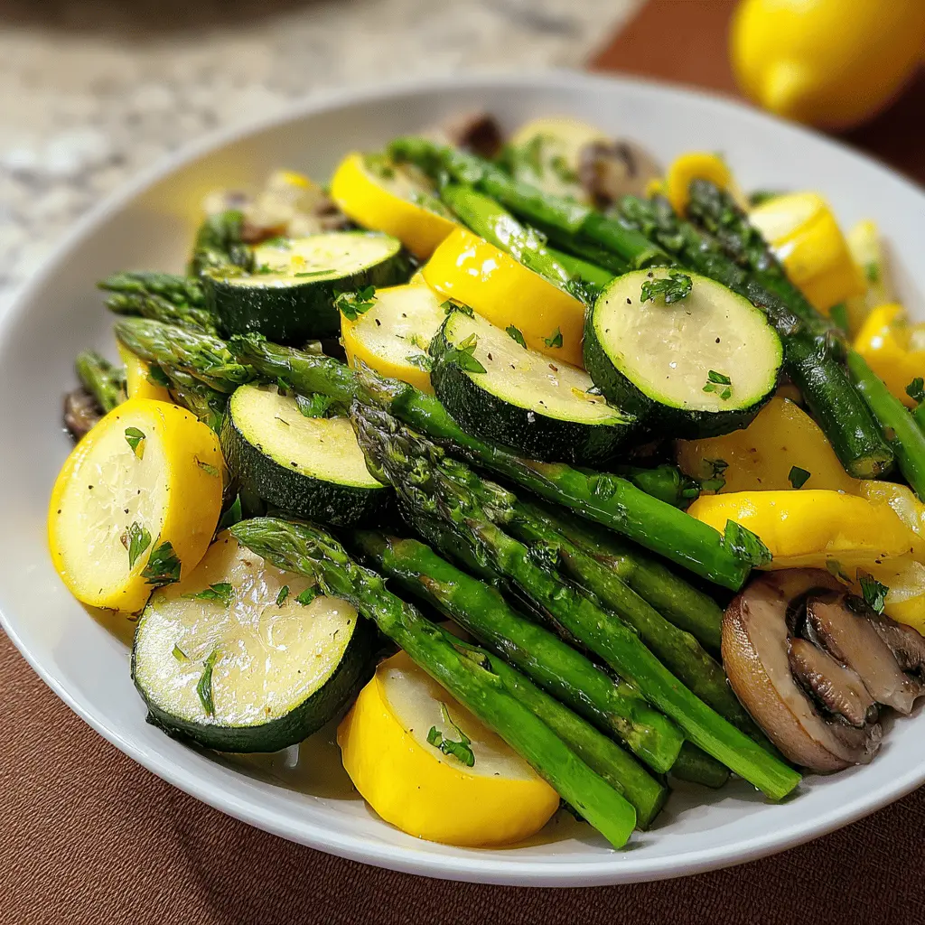 Flavorful Asparagus with Zucchini and Summer Squash