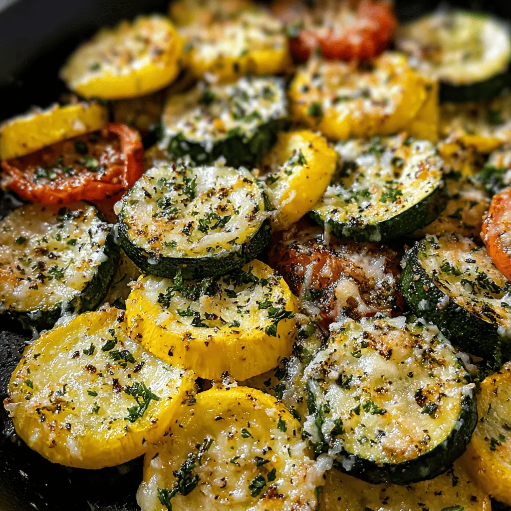 Garlic Parmesan Zucchini and Squash Recipe