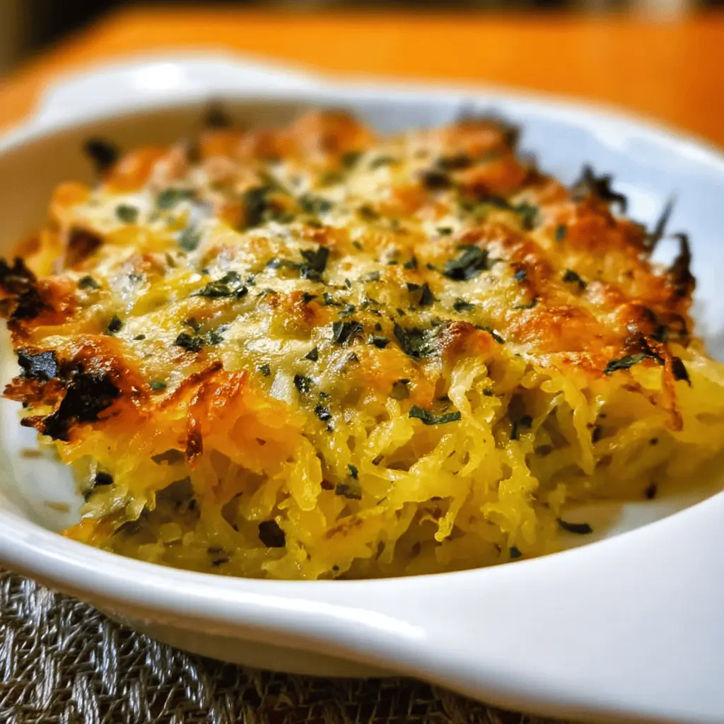 Healthy Spaghetti Squash Au Gratin Recipe