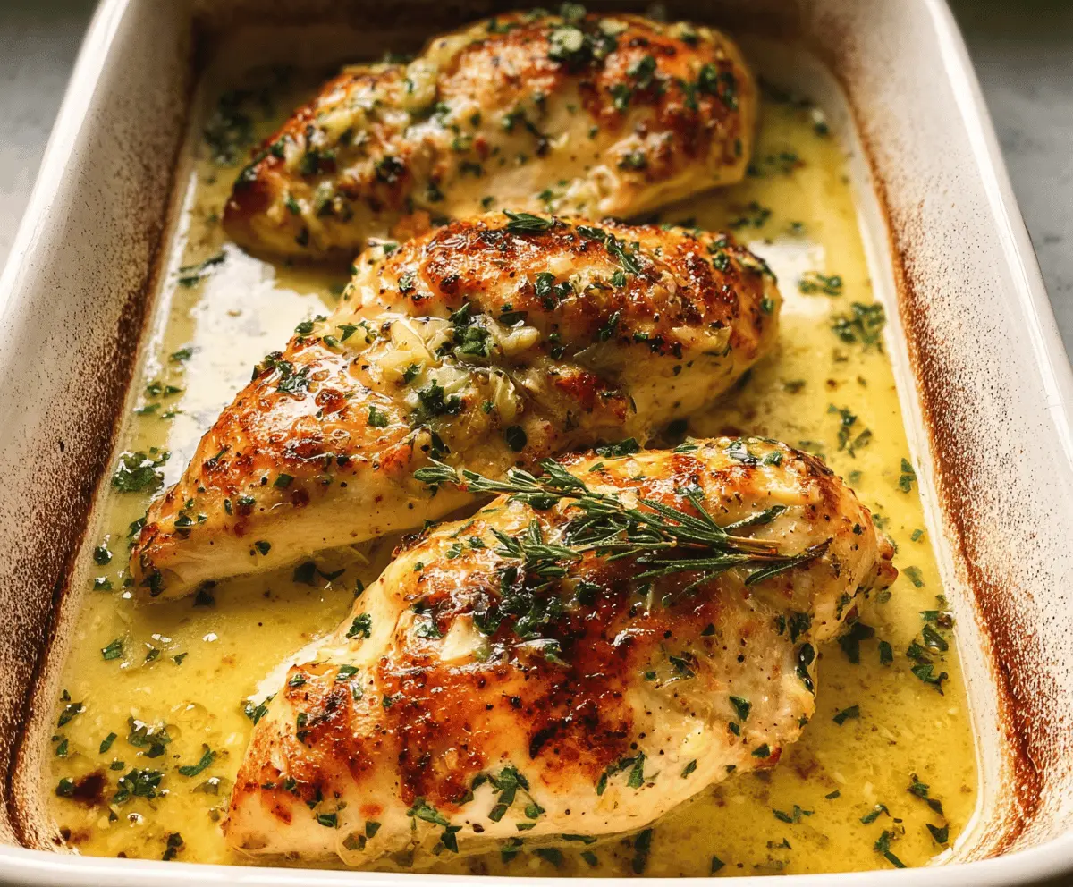 Easy Garlic Butter Baked Chicken Breast Recipe