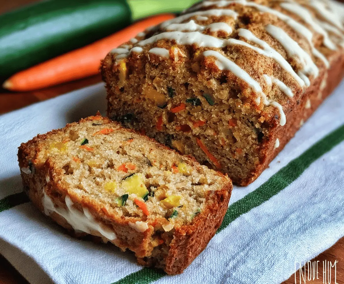 Moist Carrot Apple Zucchini Bread Recipe