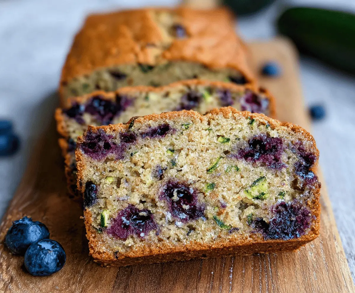 Moist Blueberry Zucchini Bread Recipe